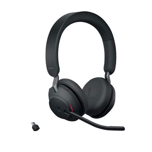 Headset met snoer Evolve2 65 Duo USB-C MS Link 380c - Jabra