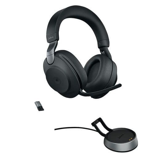 Headset met snoer Evolve2 85 Duo MS USB-A Link 380a - Jabra