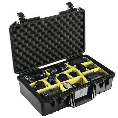 Waterdichte beschermkoffer zwart Peli Air Case 1525