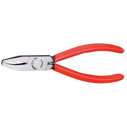 Glaskruimeltang zwart geatramenteerd kunststof bekleed 160 mm - Knipex