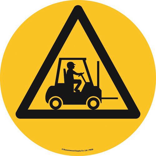 Vloermarkering - pictogram - heftruckzone - zelfklevend