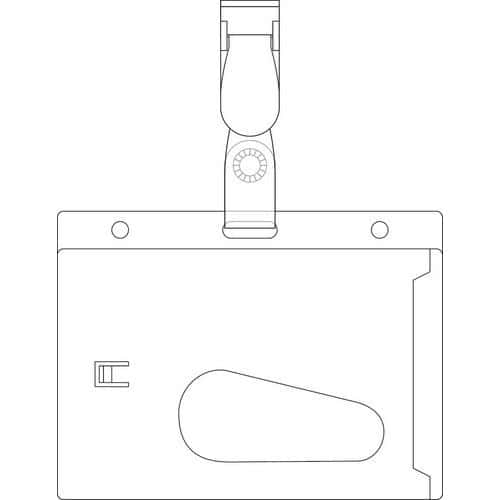 Set van 25 veiligheidbadges van hard PVC - Pavo