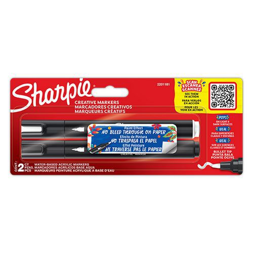 Opake creatieve markeerstift Sharpie Bullet, ronde punt - assortiment - Sharpie