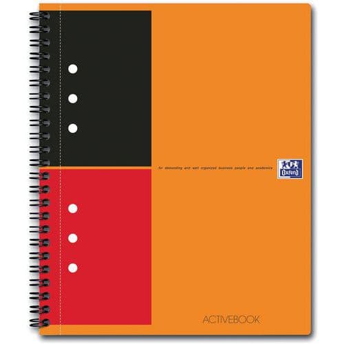 Activebook spiraal 178x210 160 pagina's 80g gelinieerd 6mm - Oxford