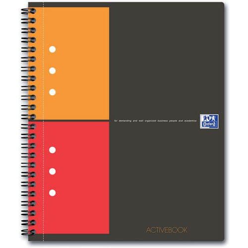 Spiraalschrift Activebook 178 x 210 160p 80g geruit 5/5 - Oxford