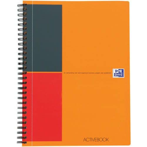 Spiraalblok Activebook international b5 160p 80g gelijnd 6 mm - Oxford