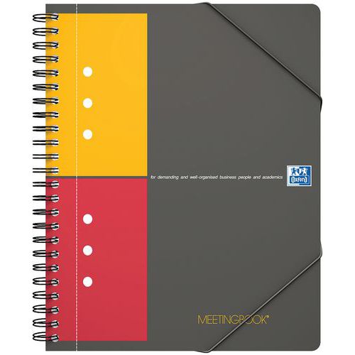 Schrijfblok meetingbook spiraal 178x 225 160 p 80g geruit 5/5 - Oxford