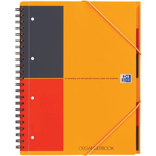 Schrijfblok organiserbook int + perf a4+ 160 pagina's 80g - Oxford