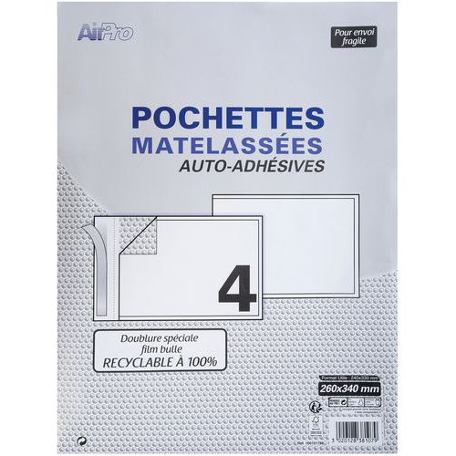 Kraft envelop zelfklevend wit gewatteerd 230 x 340 125 g - Oxford