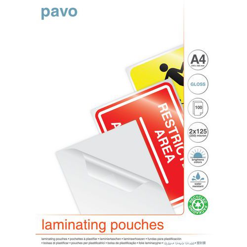 Lamineerhoes A4 - Pavo