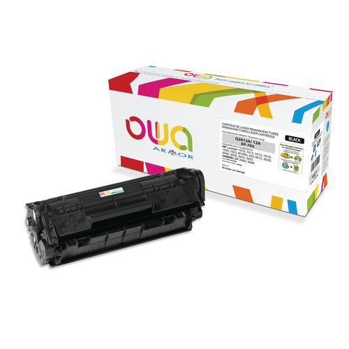 Toner standaard capaciteit geschikt voor HP 12A Black - OWA