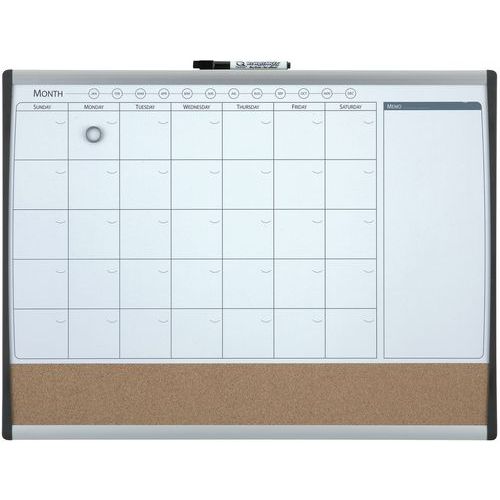 Magnetisch combibord en maandplanner - Nobo