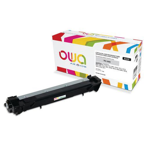 Toner standaard capaciteit geschikt voor Brother TN-1050 Black-OWA