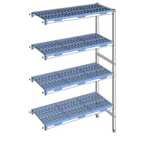 Stellingkast met 4 niveaus diepte 400 mm Tournus Apparatuur