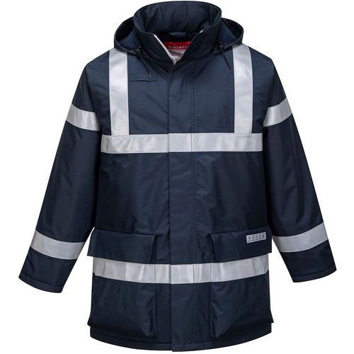 Regenjas antistatisch en vlamvertragend Bizflame S785 Blauw Portwest