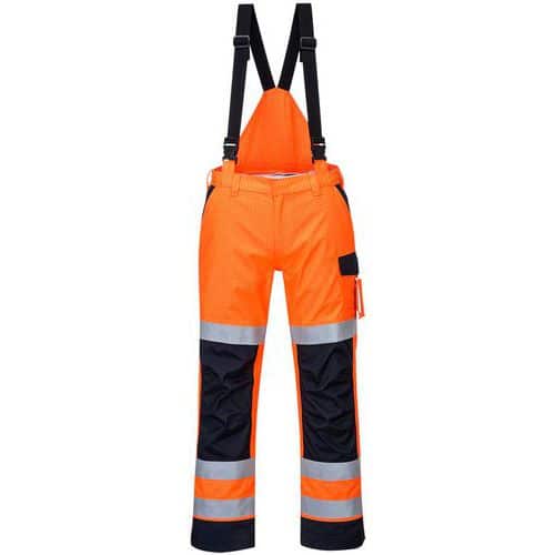 Regenbroek multinormen Arc Modaflame Blauw/oranje MV71 Portwest