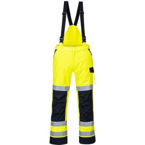 Regenbroek multinormen Arc Modaflame MV71 Blauw/geel Portwest