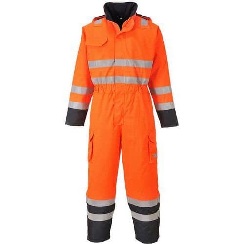 Overall Regen Multi Bizflame Hi-Vis Blauw/oranje S775 Portwest