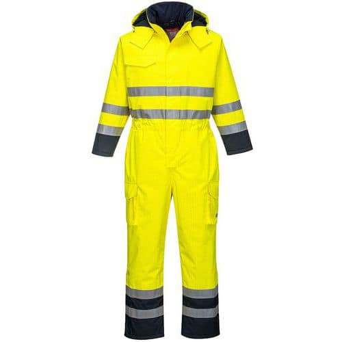 Overall Regen Multi Bizflame Hi-Vis Blauw/geel S775 Portwest