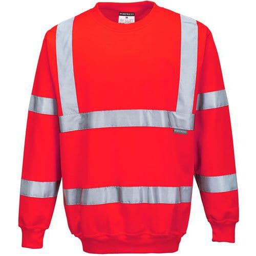 Sweatshirt Hi-Vis B303 Rood Portwest