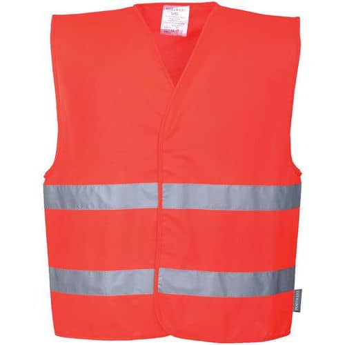 Vest Two Band Hi-Vis Rood C474 Portwest