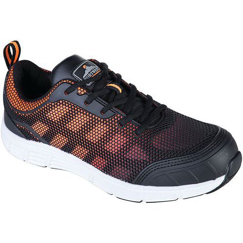 Sportschoen Tove Trainer Steelite S1P Zwart/oranje FT15 Portwest