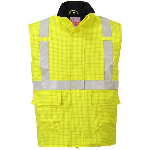 Bodywarmer Regen FR Antistatische Bizflame Hi-Vis Geel S776 Portwest