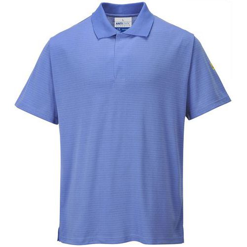 Poloshirt ESD Anitstatisch Blauw AS21 Portwest