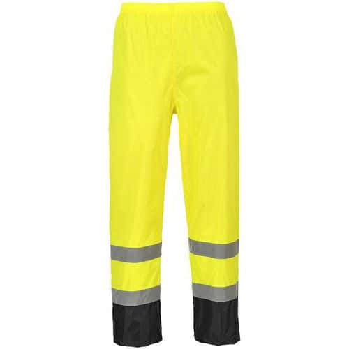 Regenbroek Klassiek Tweekleuren Hi-Vis Zwart/geel H444 Portwest