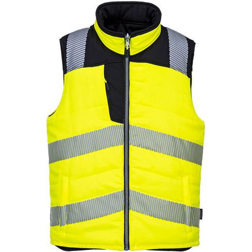 Bodywarmer PW3 Hoge zichtbaarheid, 2 zijde draagbaar  Portwest