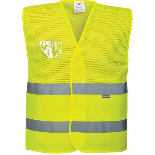 Vest Half Mesh Hi-Vis Geel C494 Portwest