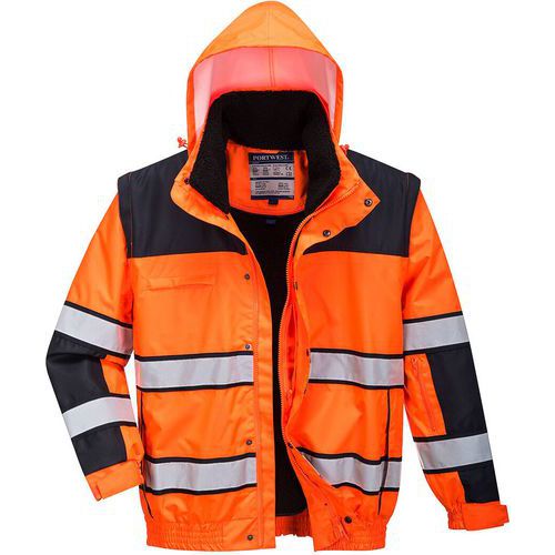 Bomberjack Klassiek Hi-Vis Zwart/oranje C466 Portwest