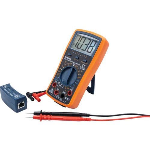 Digitale multimeter + RJ45 tester en USB tester