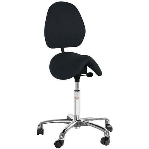 Stoel Dalton-zadel rugleuning Euromatic hoog model Cura - Global Professional Seating