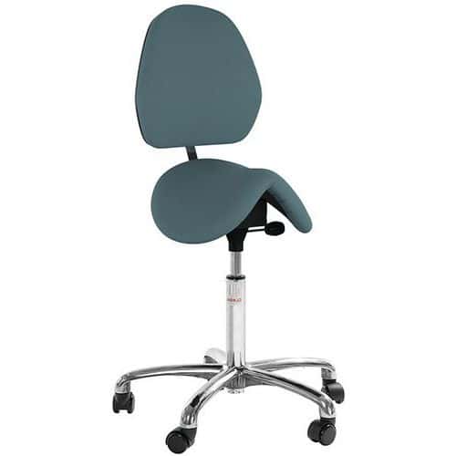 Stoel Dalton-zadel rugleuning Euromatic hoog model Cura - Global Professional Seating