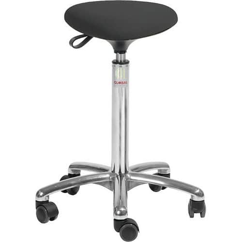 Kruk Alu50 hoog model met zitting Tria Cura - Global Professional Seating