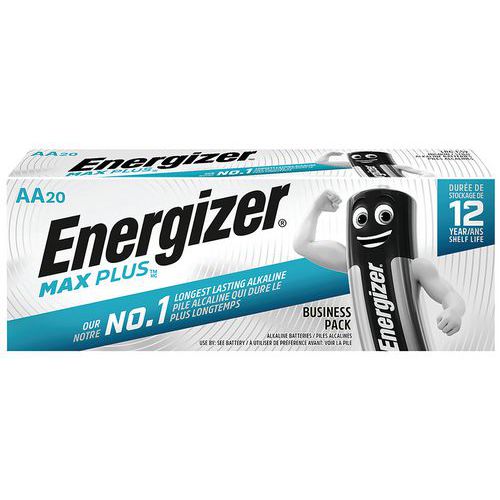 Alkalinebatterij Max Plus AA/LR6 - Set van 20 - Energizer