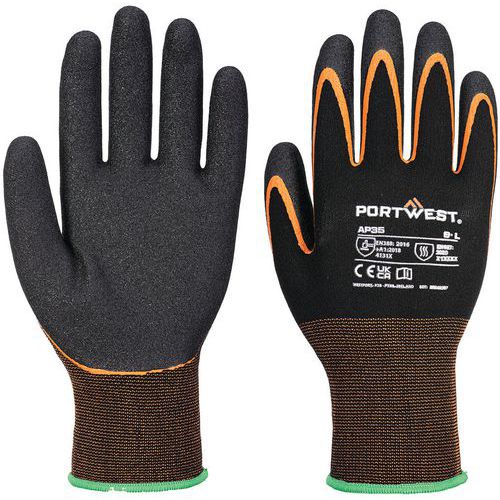 Handschoen Grip 15 Nitril Dubbele Palm - Portwest