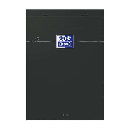 Notitieblok Smart zwart geniet 160 pagina's Q5/5 - 14,8 x 21 cm - Oxford