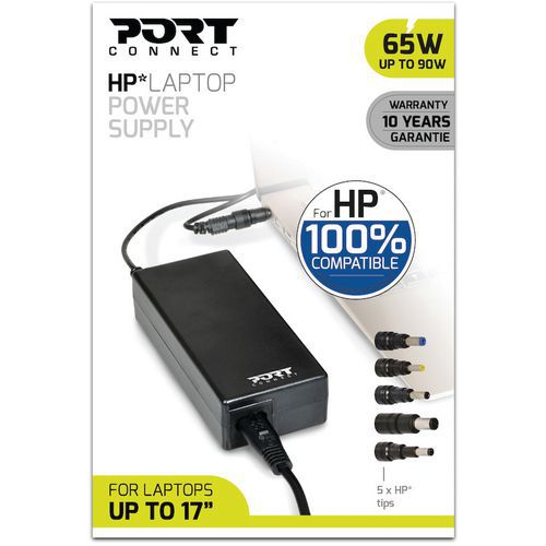 Voeding 65 W voor laptop HP - Port Connect