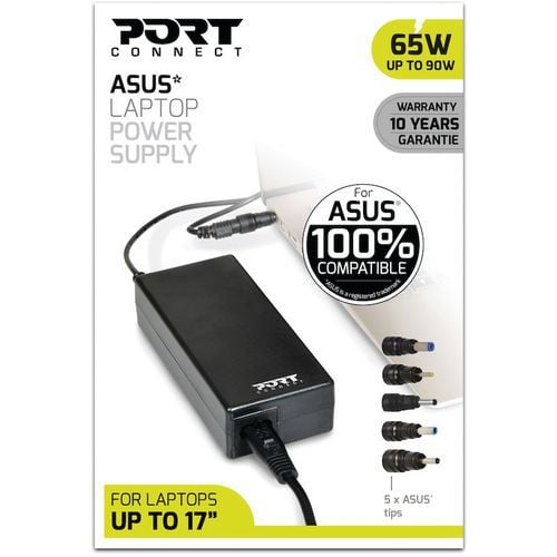 Voeding 65-90 W voor laptop Asus - Port Connect