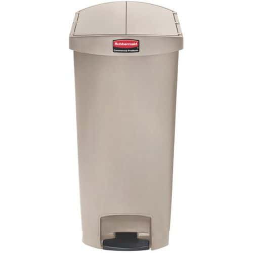 Kunststof afvalbak STEP ON - 68 l - beige - Rubbermaid