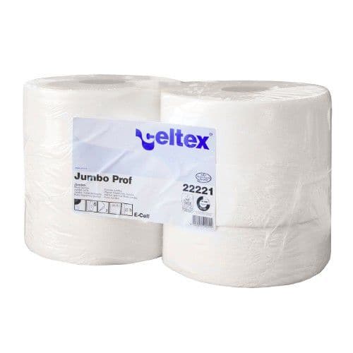 Toiletpapier 2-laag Jumbo Prof nieuwe vezel 320 m/rol - Celtex