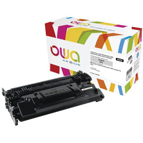 Toner refurbished HP 87X Zwart - OWA