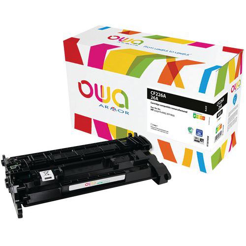 Toner refurbished HP 26A Zwart - OWA