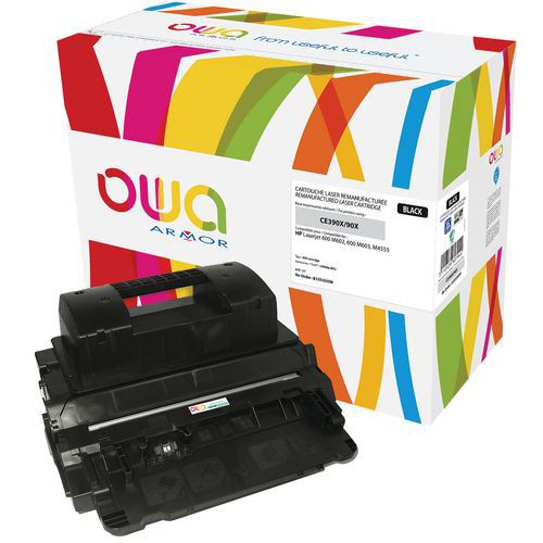 Toner refurbished HP 90X Zwart - OWA