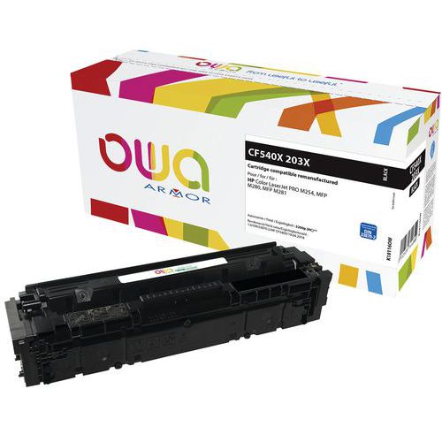 Toner refurbished HP 203X Zwart - OWA