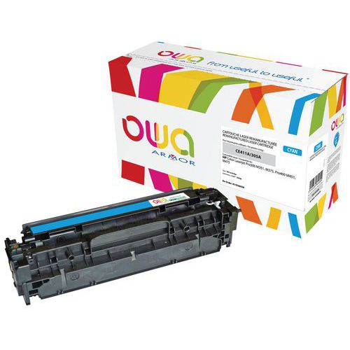 Toner refurbished HP 305A Cyaan - OWA