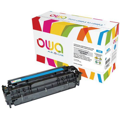 Toner refurbished HP 304A Cyaan - OWA