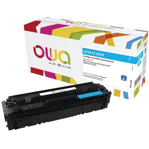 Toner refurbished HP 203X Cyaan - OWA